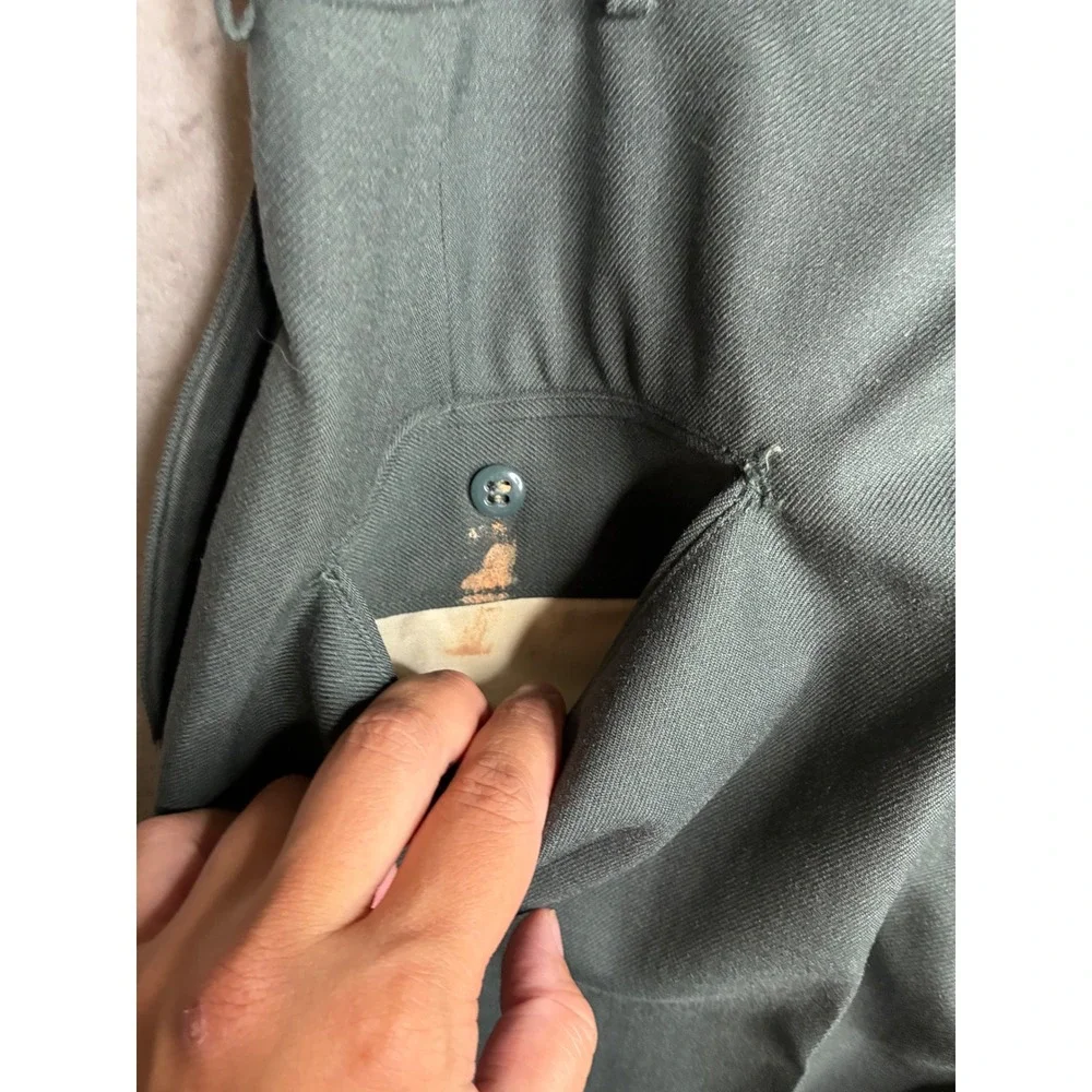 Vintage US Military OG-507 Utility Trousers Olive Green 33x31 Work Pants 6942
